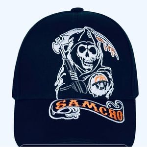 Sons of Anarchy Reaper STRAP BACK CAP. Great Embroidery On The Cap..